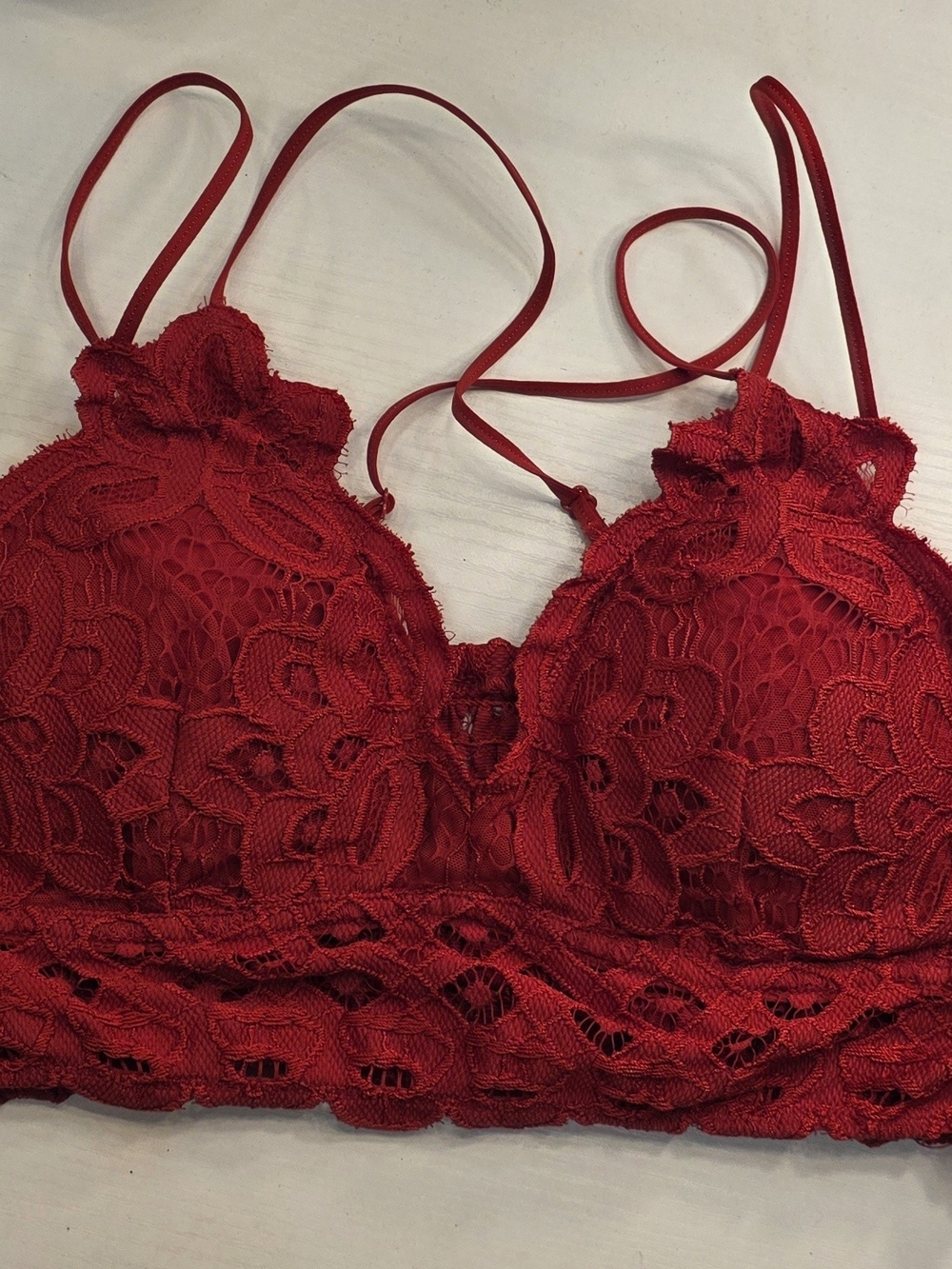 Wishlist Red Lace Bralette